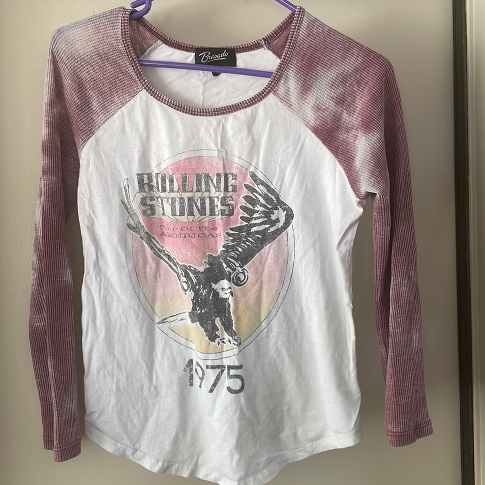 BRAVADO BASEBALL ROLLING STONES T SHIRT